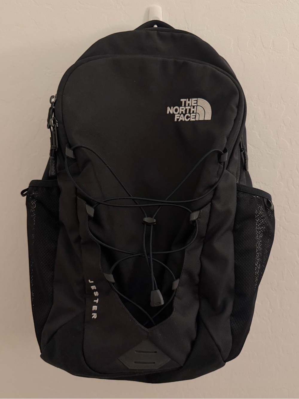 The North Face Black Jester Backpack with Front Bungee